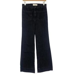 Jeanerica Jeans & Co St. Monica SW006 Flare wide leg Washed Black Jeans Size 28